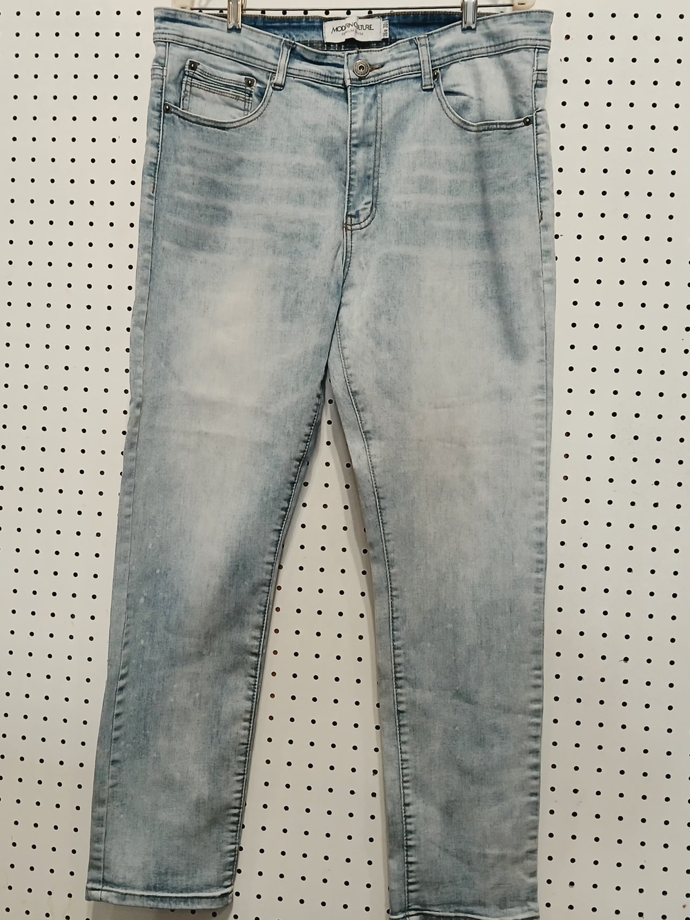 Men's Slim Straight Light Wash Jeans by Acomplice